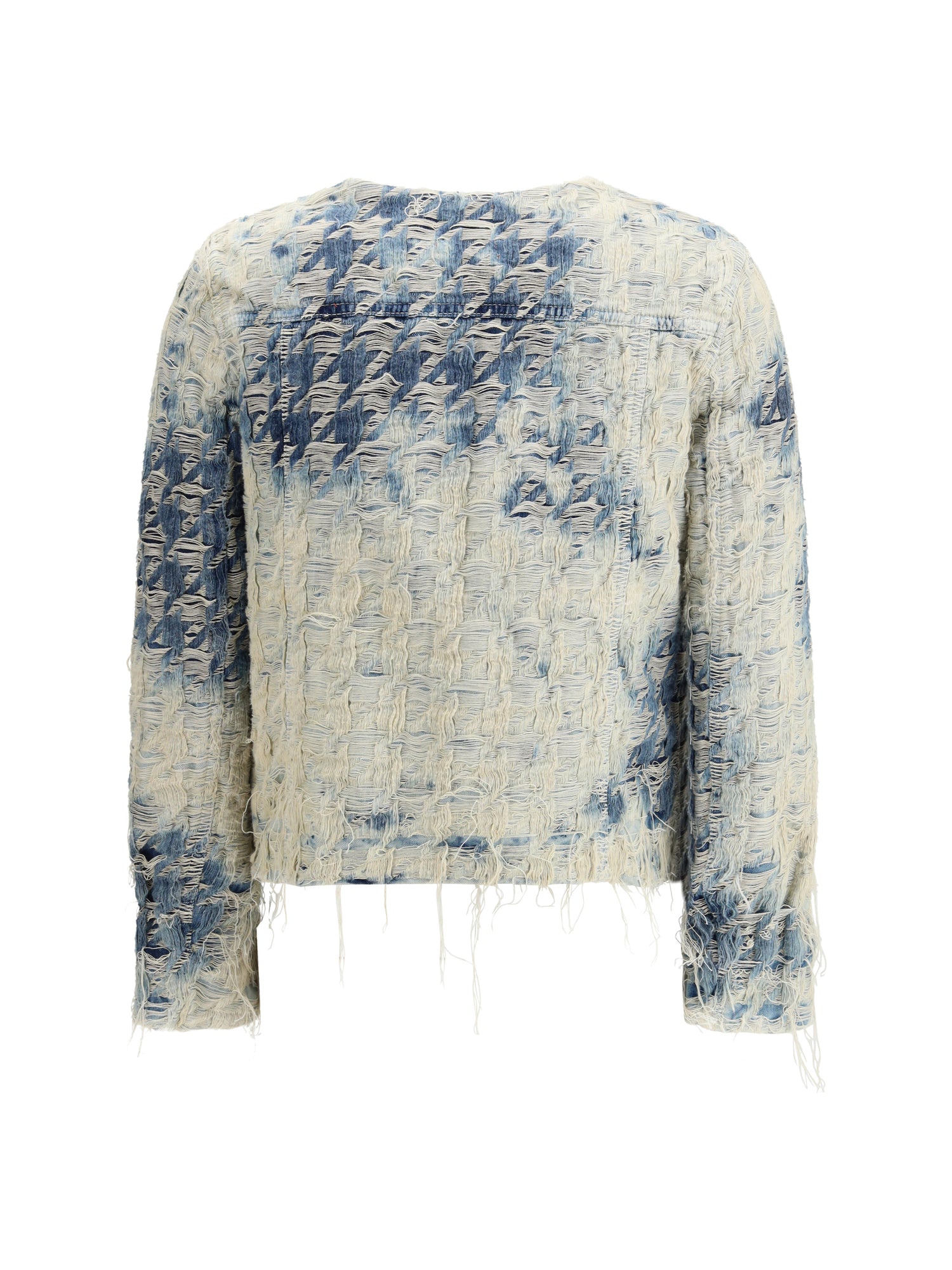 DIESEL M houndstooth-pattern denim jacket 