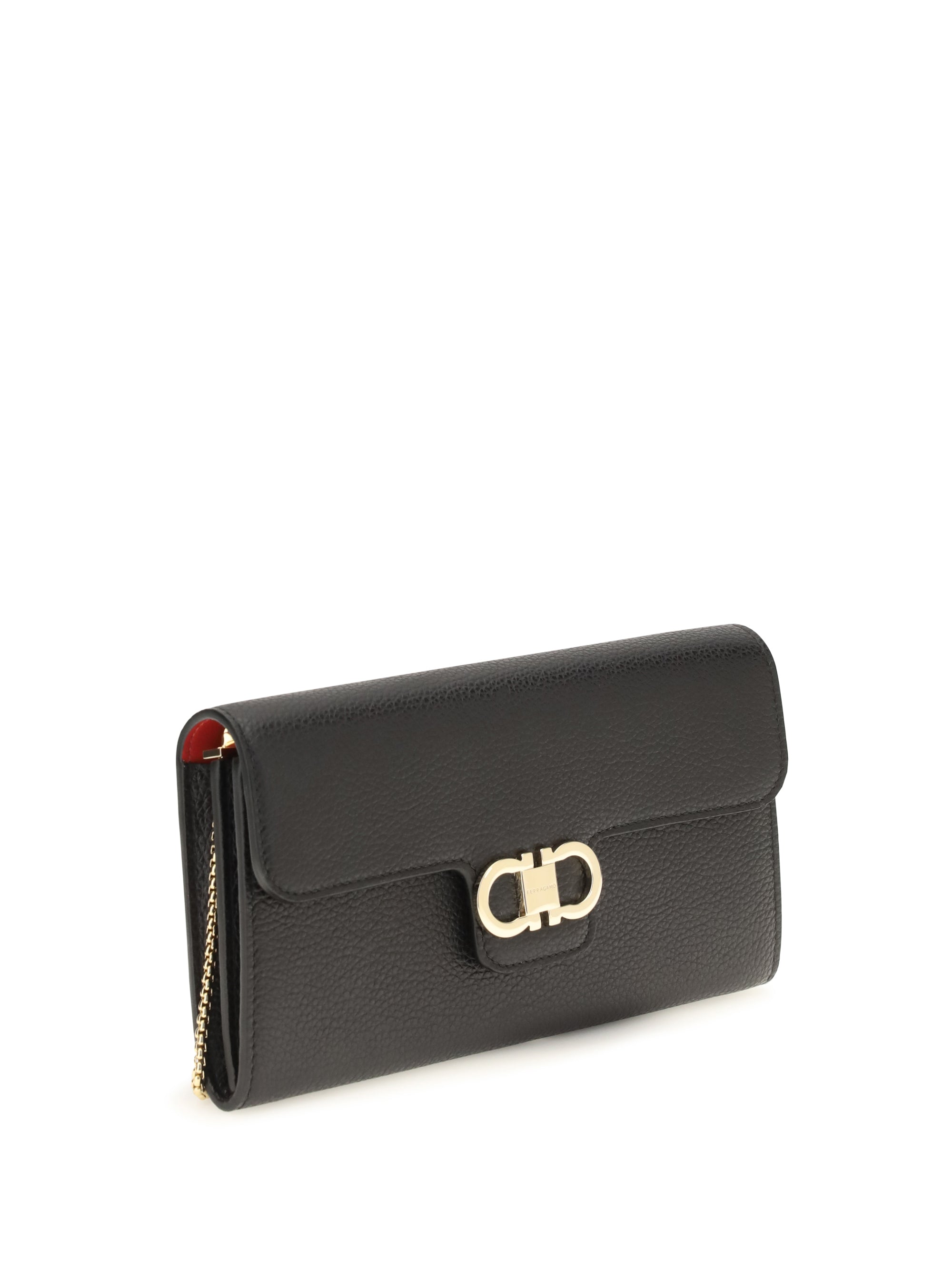 gancini wallet with shoulder strap