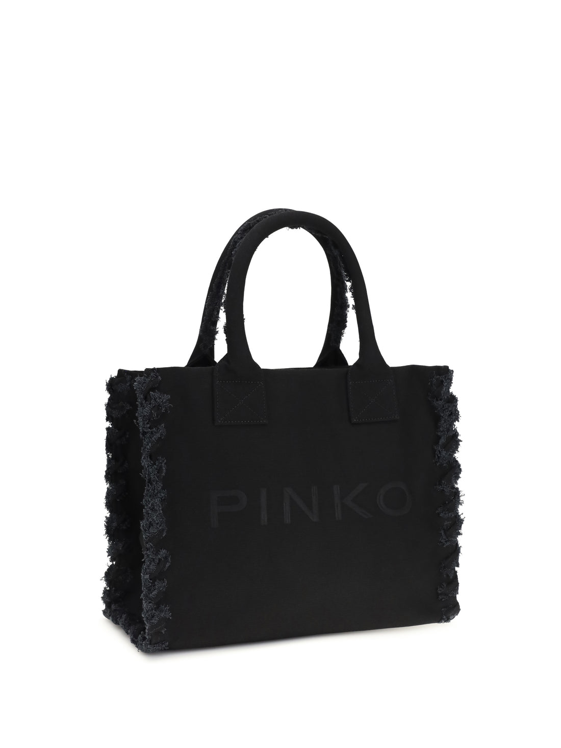 PINKO OS canvas tote bag