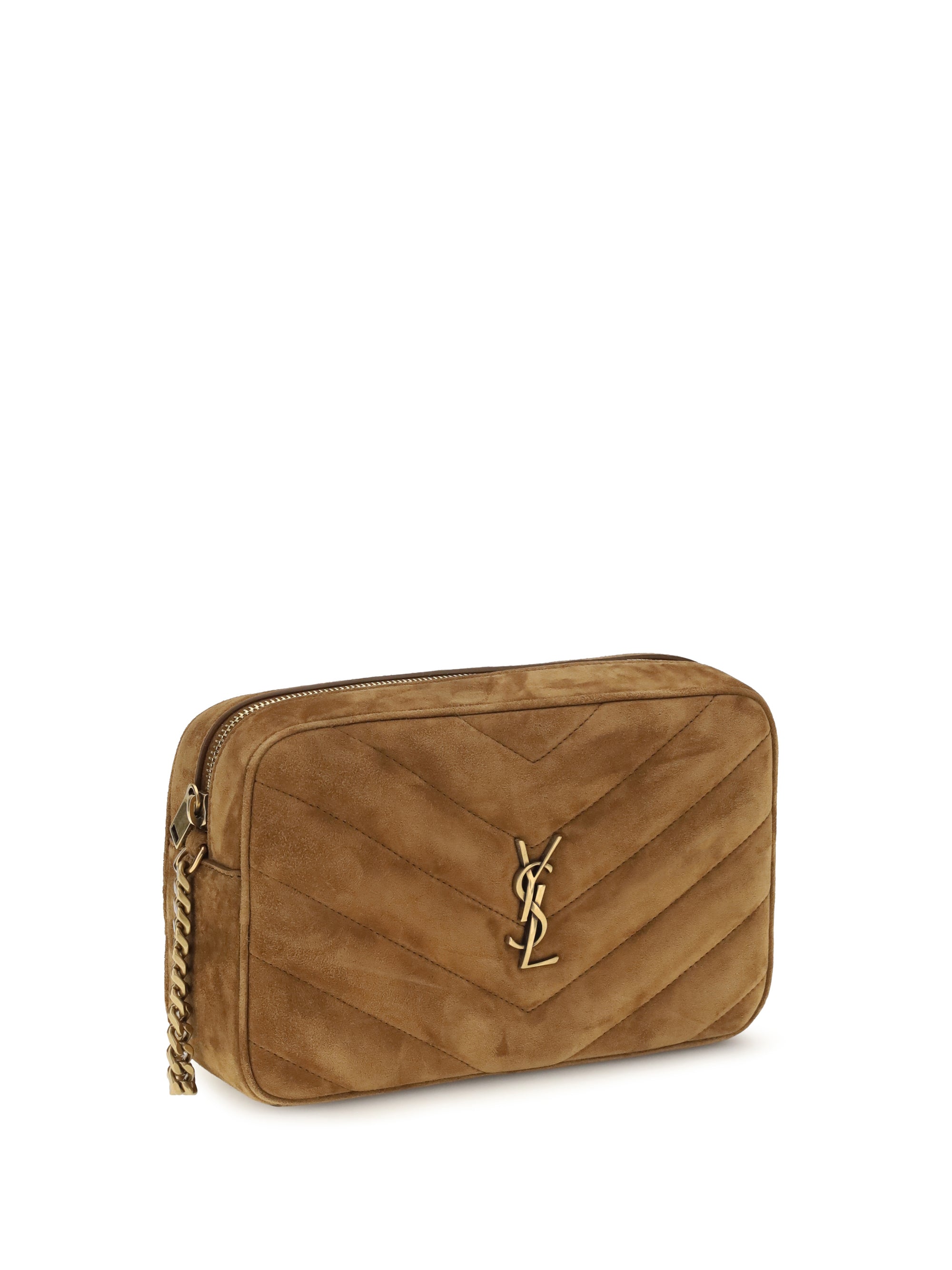camera loulou matelassé suede shoulder bag