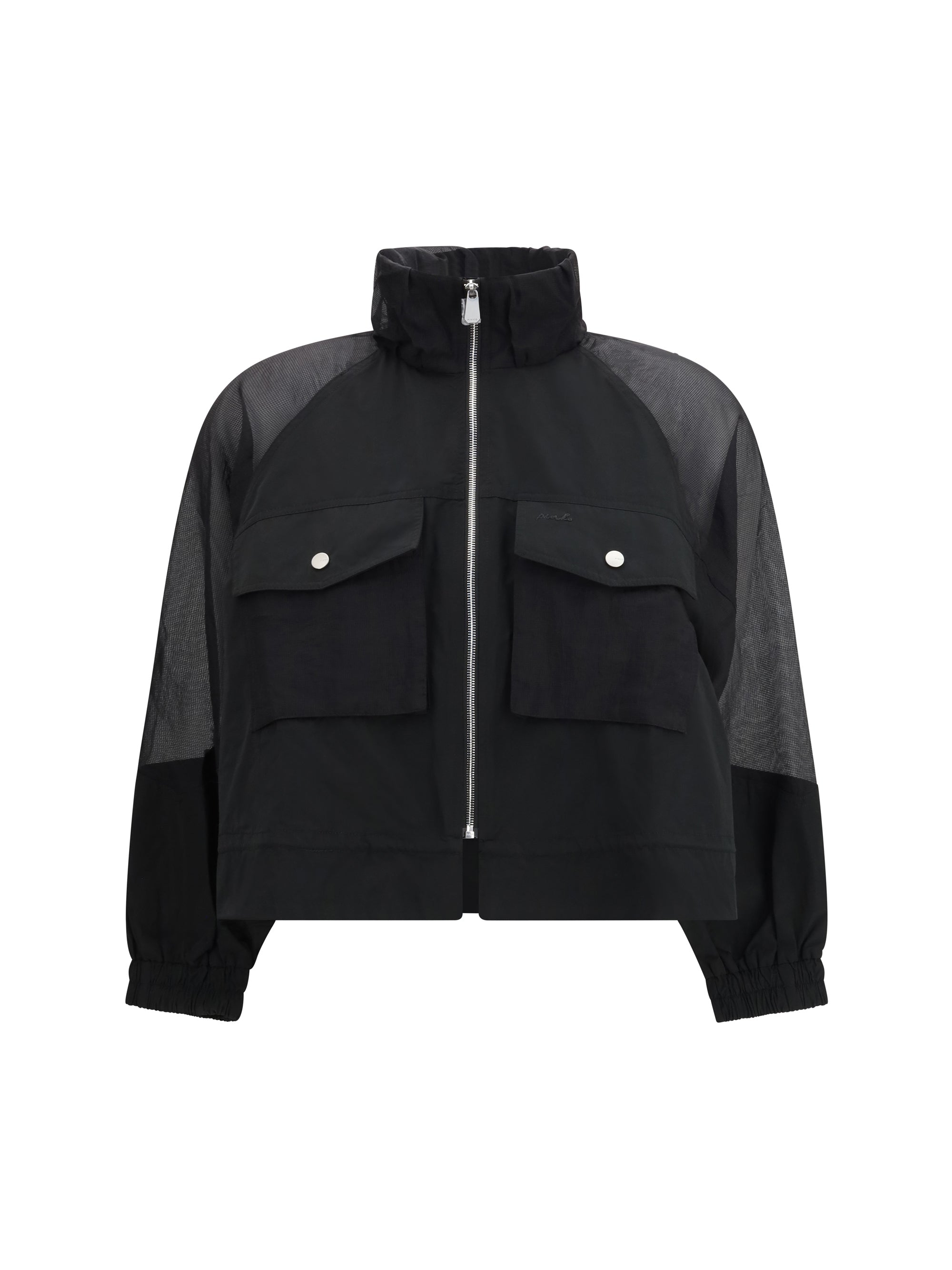 beth jacket with transparent inserts