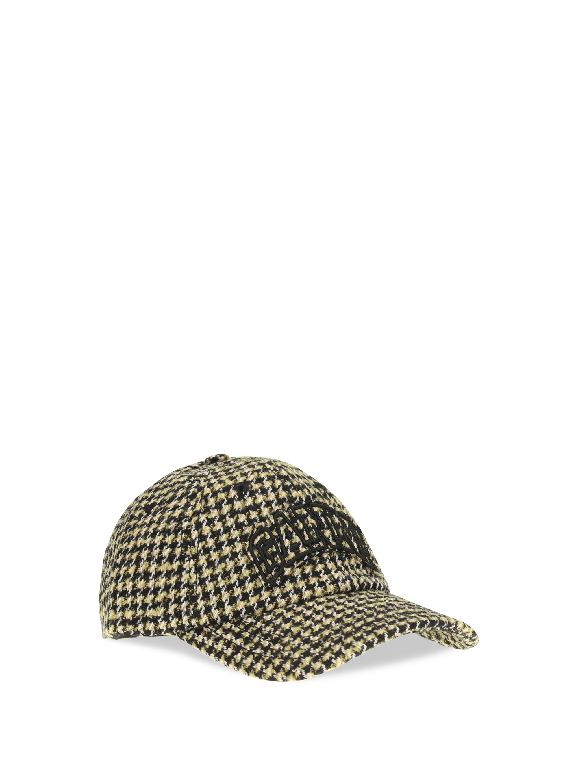 woollen check cap