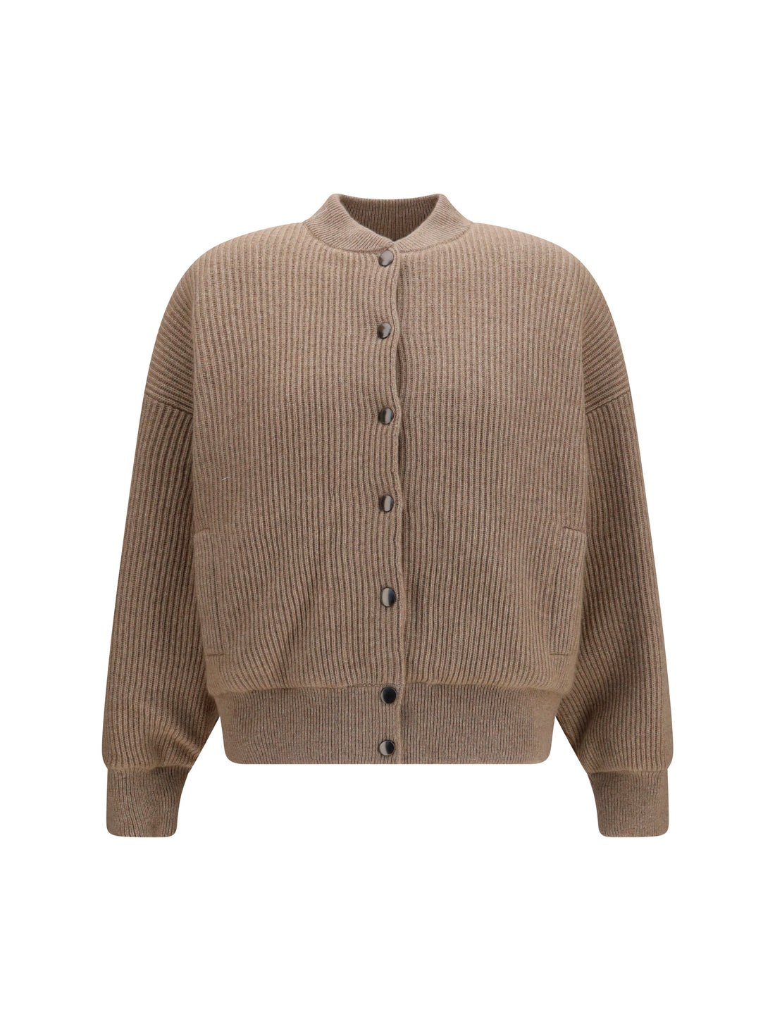BRUNELLO CUCINELLI L ribbed cashmere bomber 