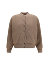 ribbed cashmere bomber