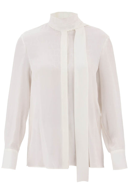 toile iconographe shirt in silk jacquard