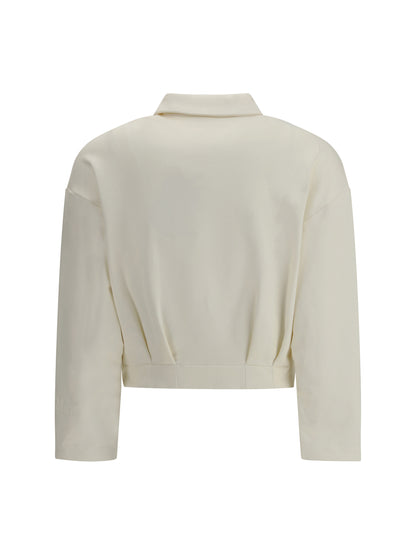 MAX MARA PURE L argenta cropped sweatshirt