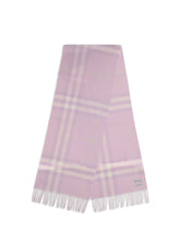 BURBERRY OS embroidered cashmere scarf