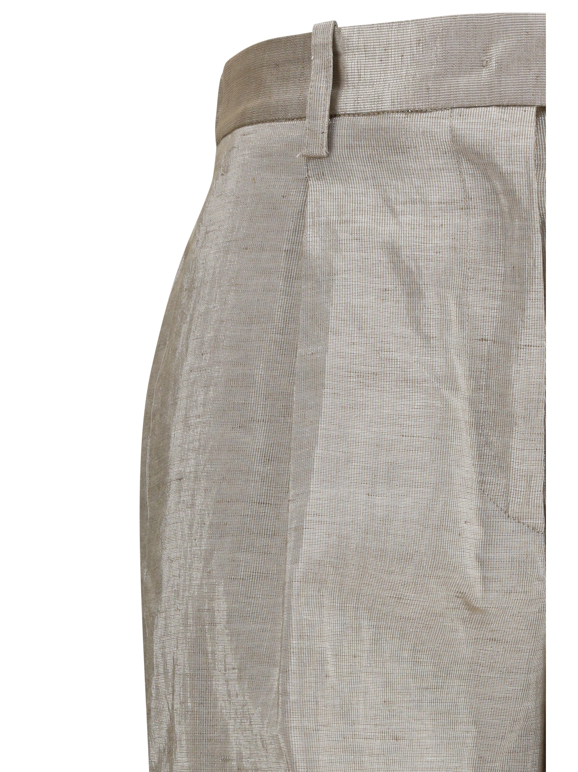 lurex pants in tweed with micro sequins and shimmering thread