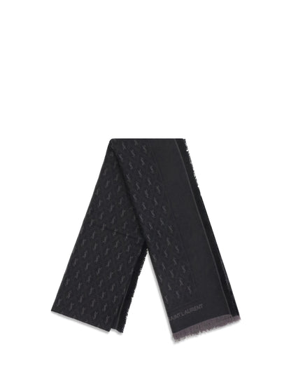 ysl monogram scarf