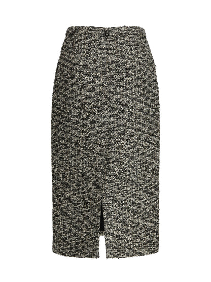 GUCCI 40 midi skirt in laminated bouclé fabric