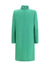 wool dress with knotted neck