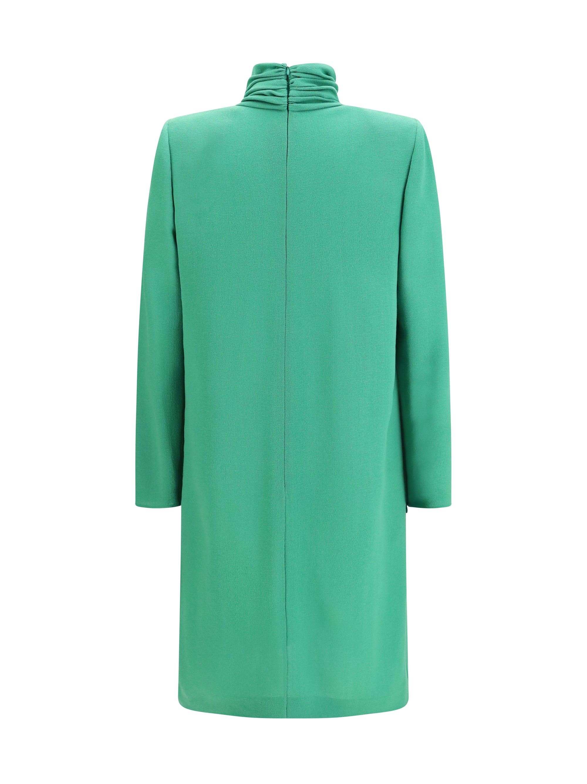 wool dress with knotted neck