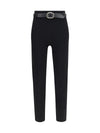 skinny pants with belt