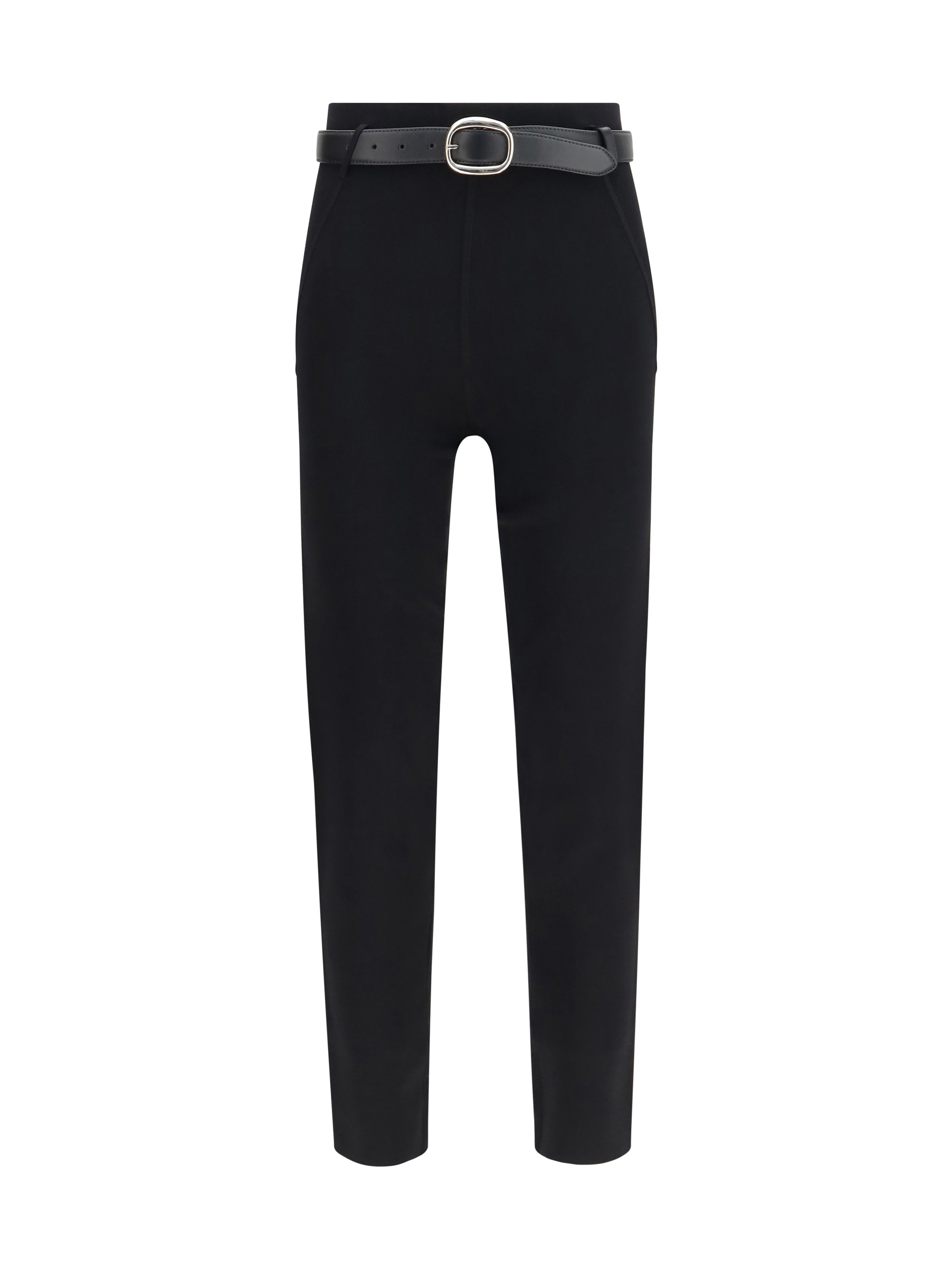 skinny pants with belt