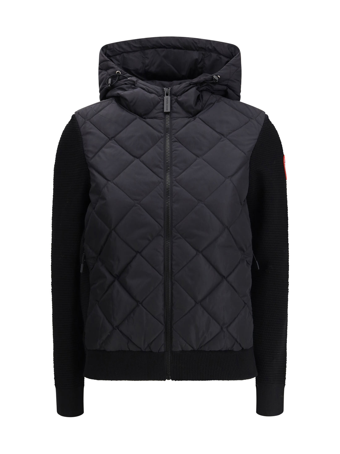 CANADA GOOSE L hybridge® quilted knit hooded down jacket 