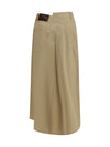 asymmetric cotton skirt