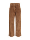 straight velvet pants