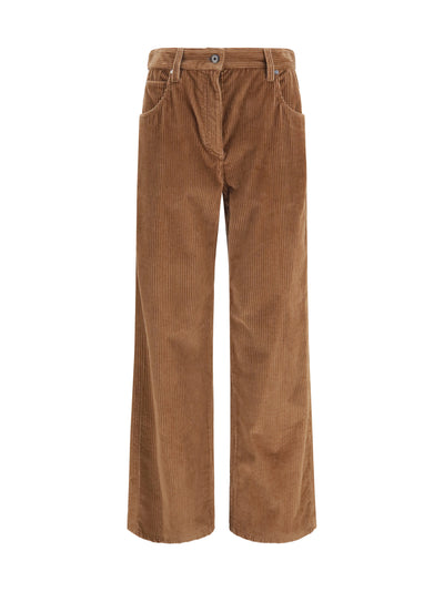 straight velvet pants