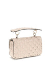 small leather rockstud spike handbag