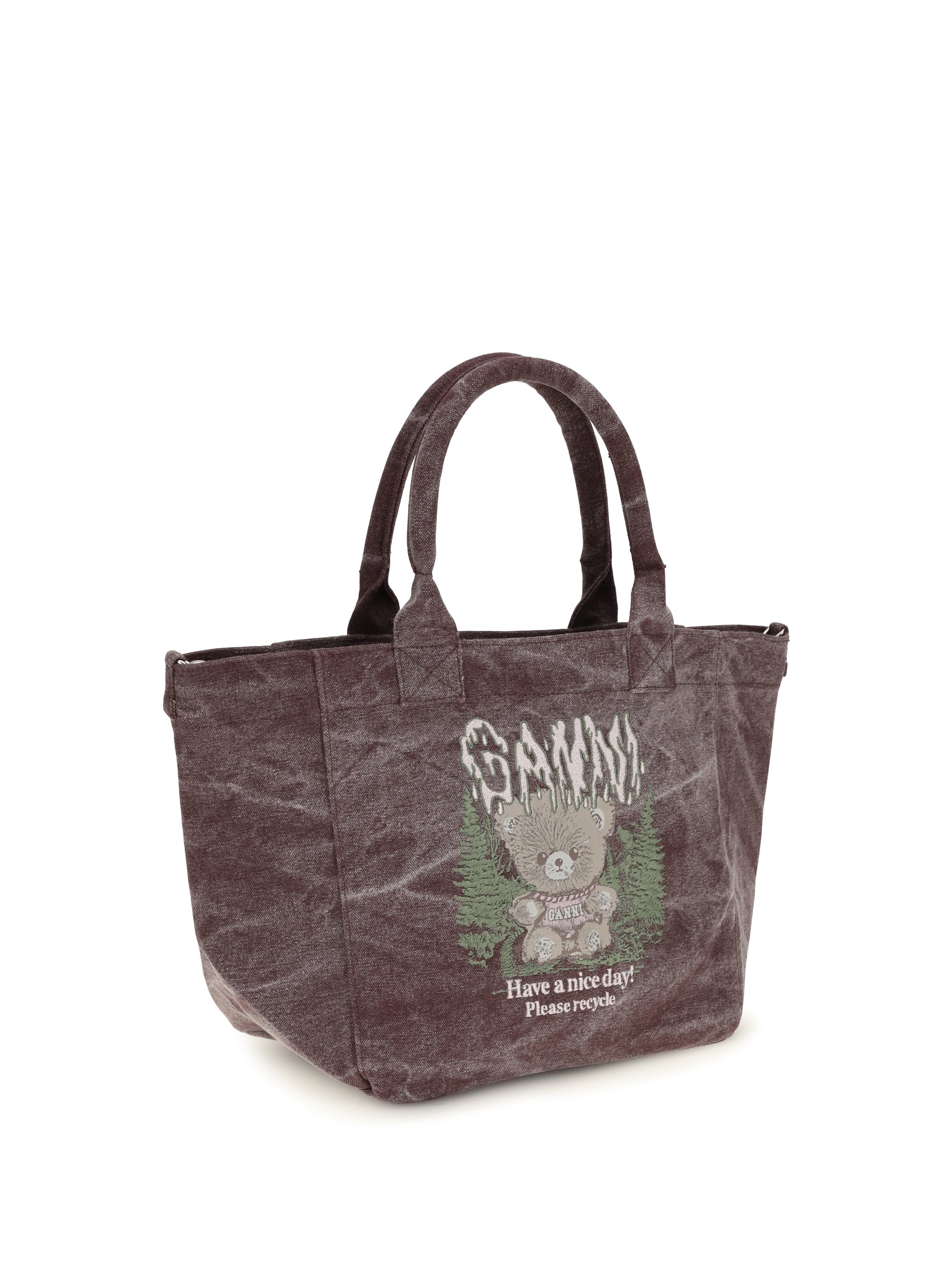 small teddy tote bag