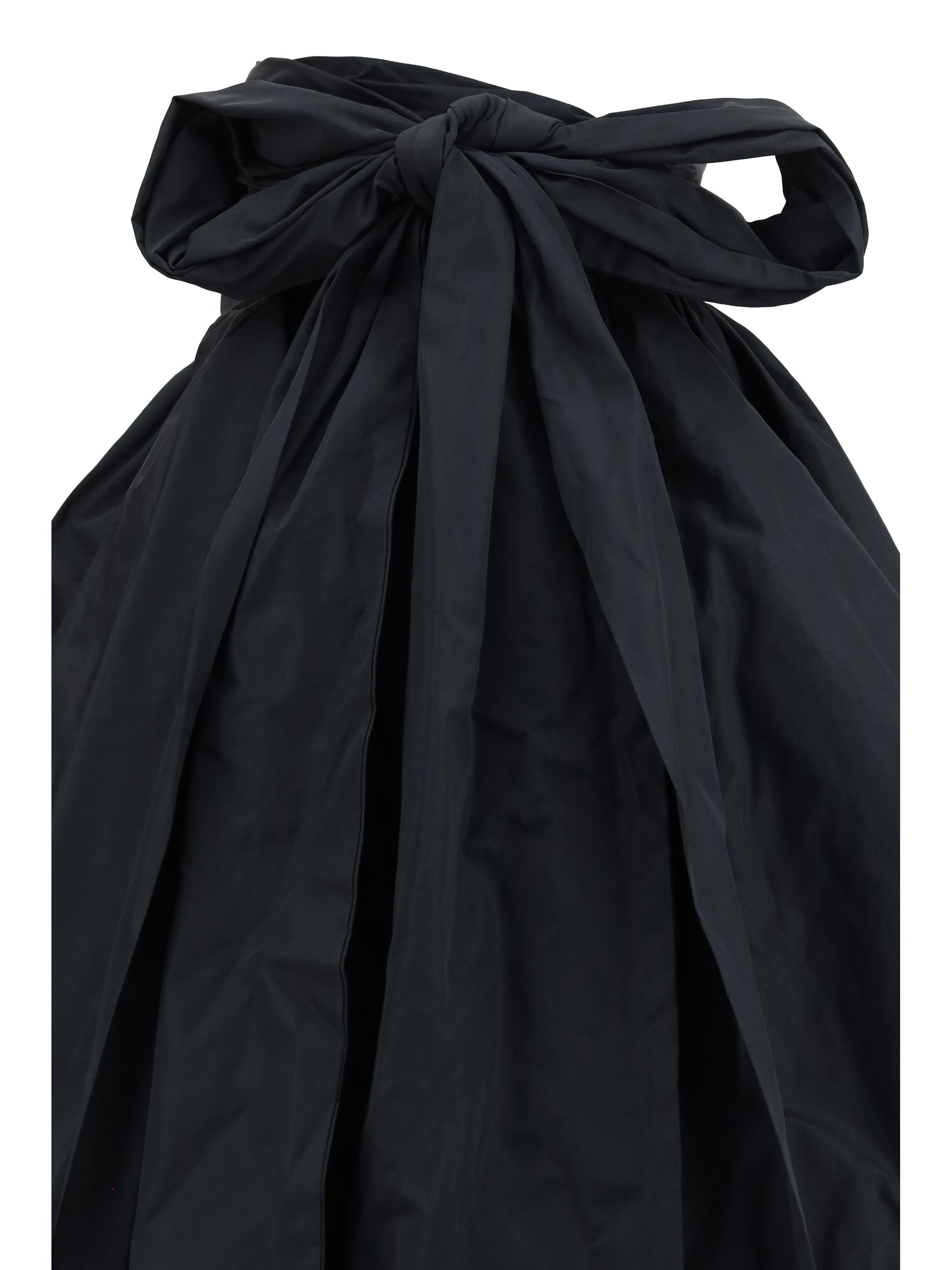 taffeta skirt with side bow