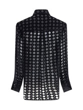 FERRAGAMO 40 velvet devoré shirt