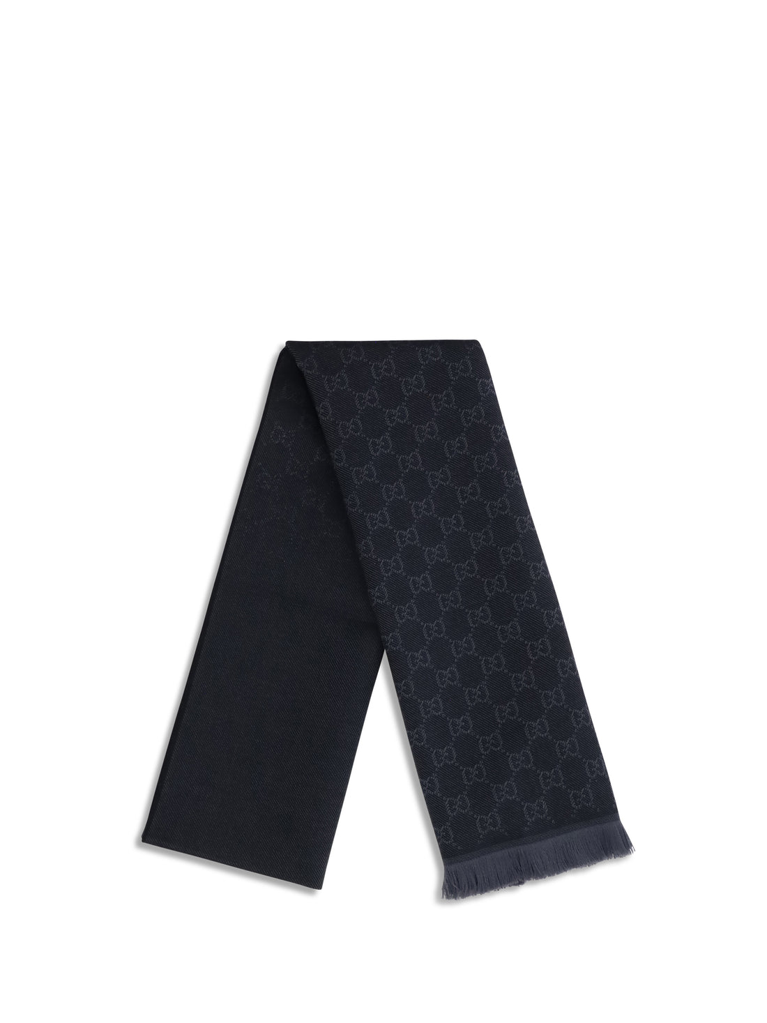 GUCCI OS gg supreme embroidered wool scarf 
