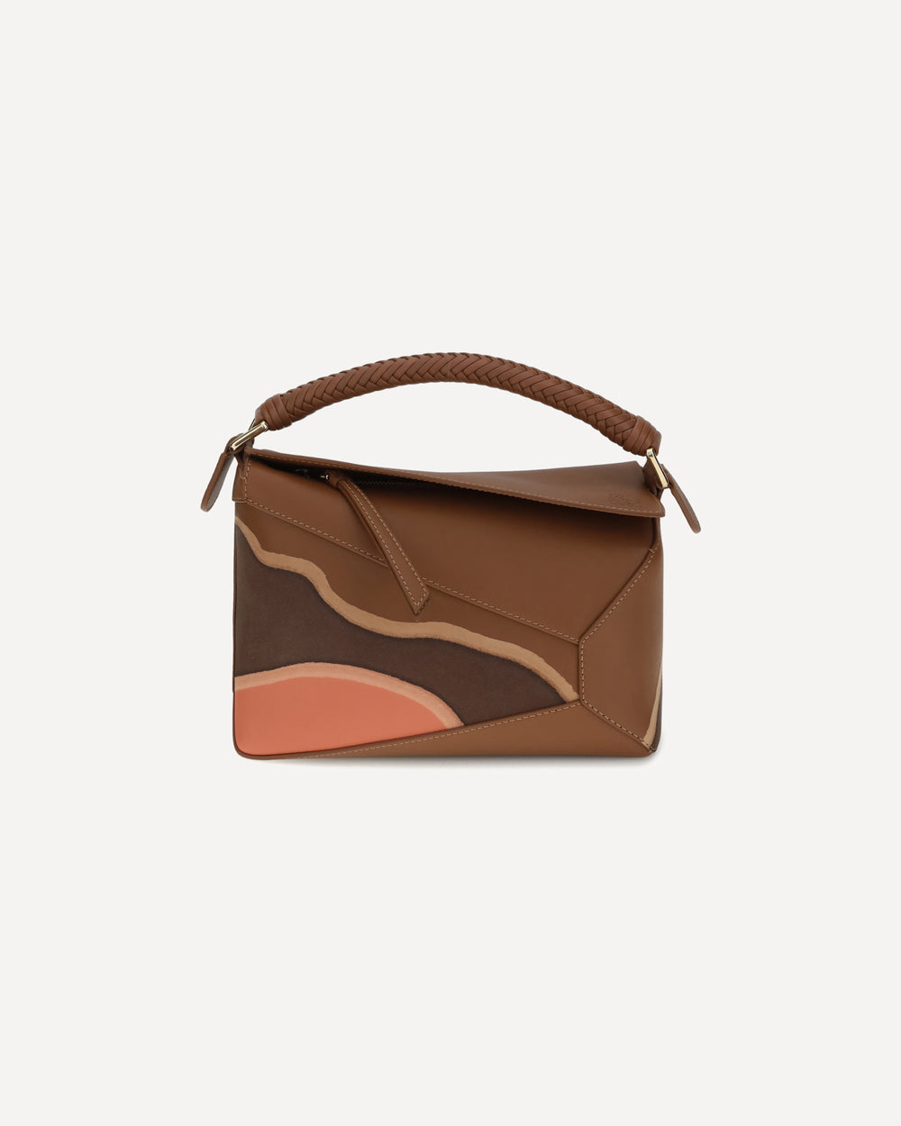 Loewe Puzzle Mini Landscape Handbag Brown