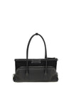 5ac shoulder bag in leather with logo