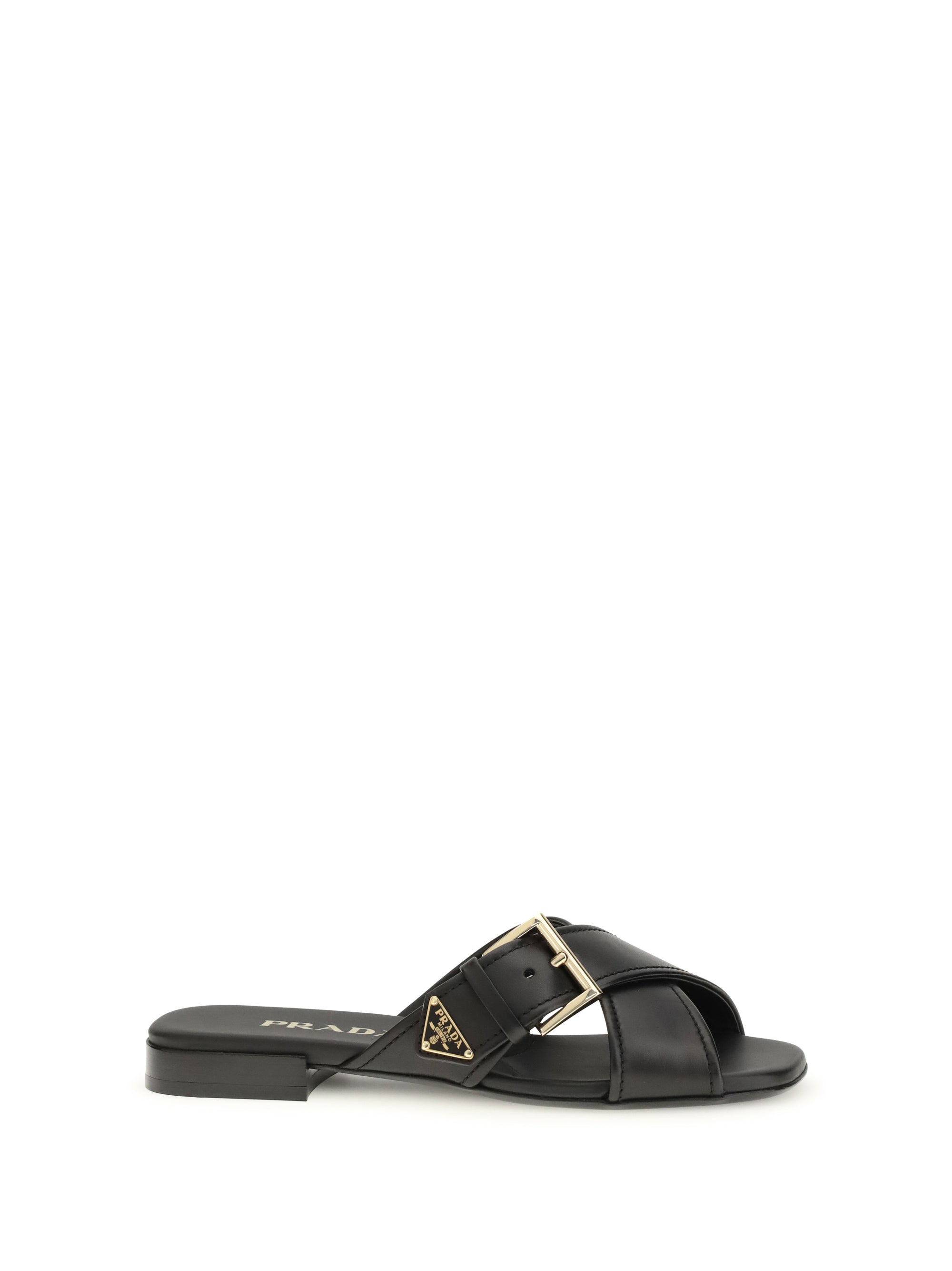PRADA 37 leather sandals