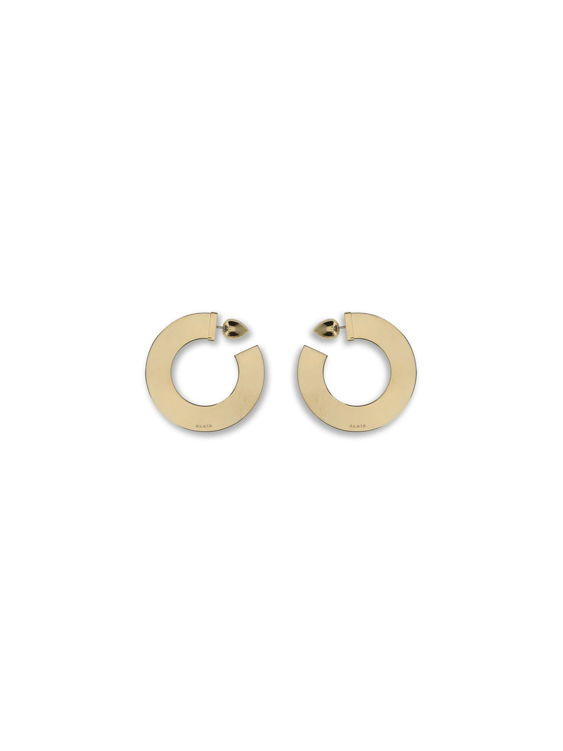 ALAIA OS blade hoop earrings