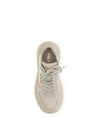 suede and re-nylon sneakers