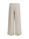 elasticated-waistband pants