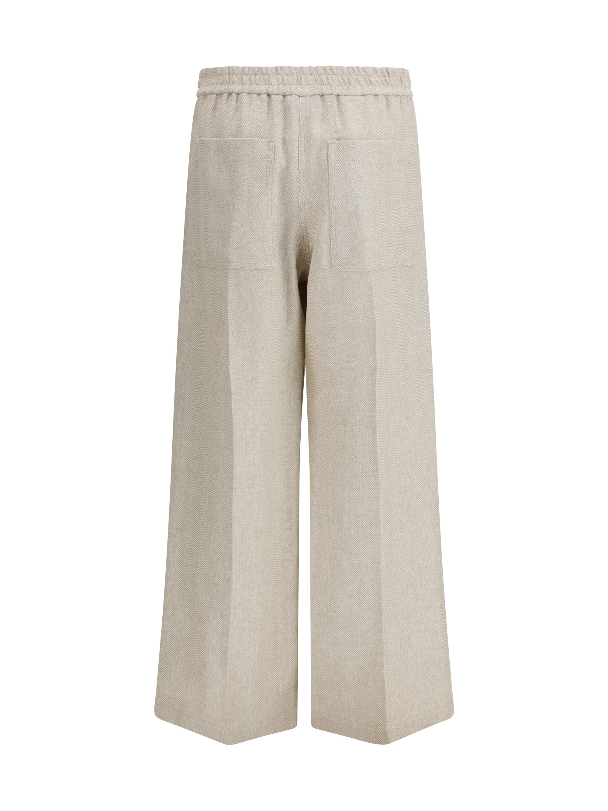 elasticated-waistband pants