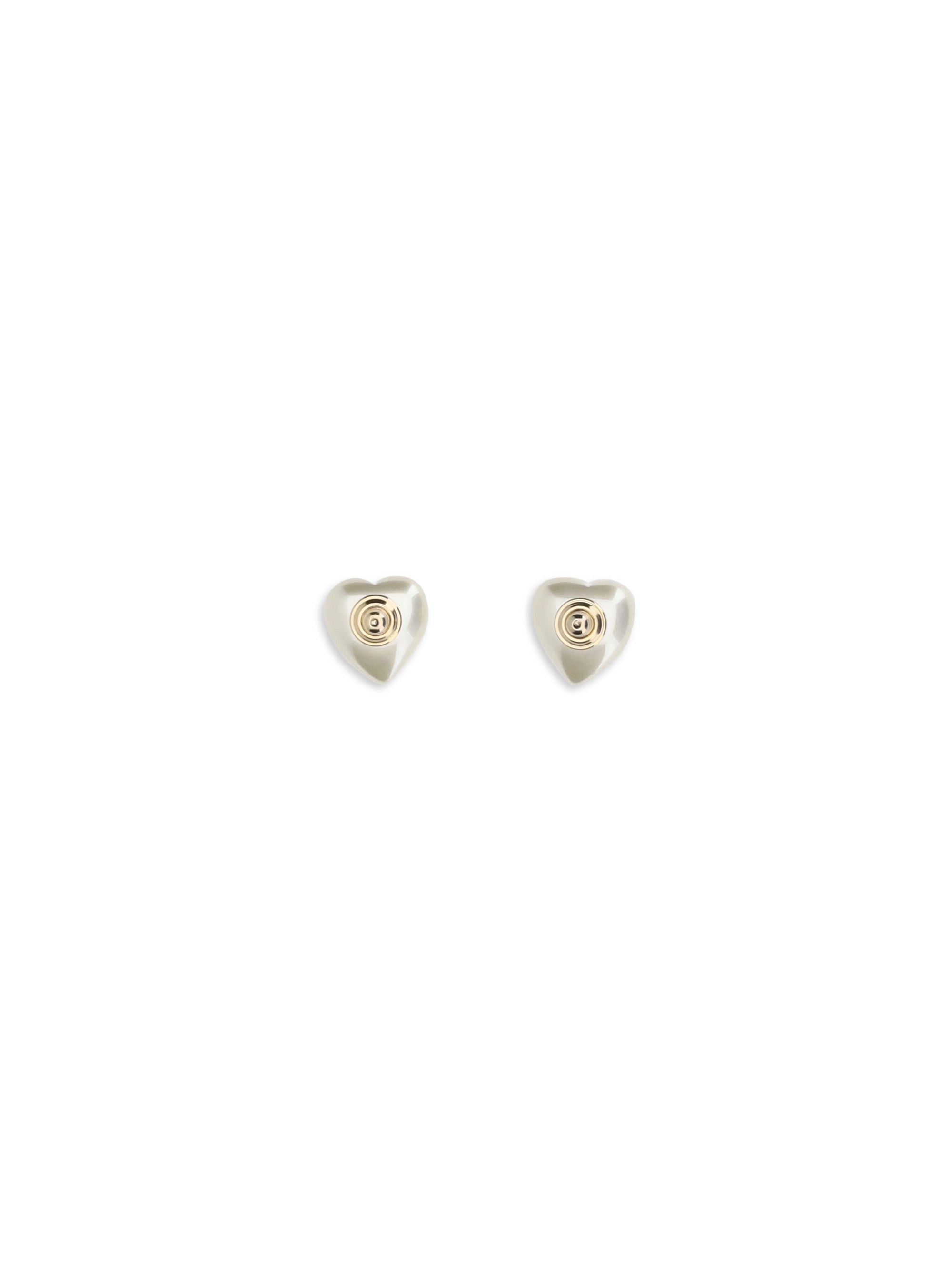vlogo signature earrings in metal and pearls