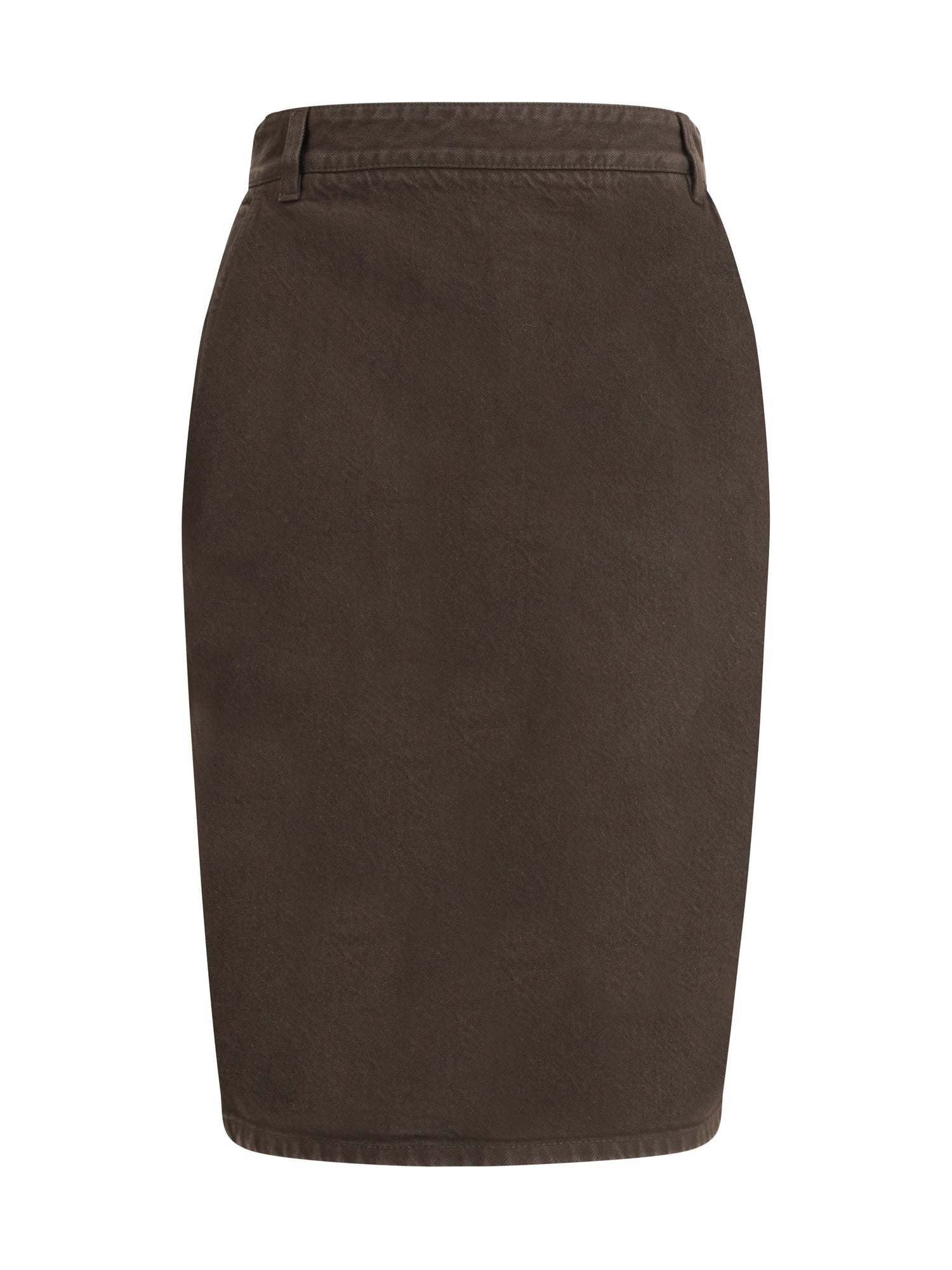SAINT LAURENT 25 denim pencil skirt
