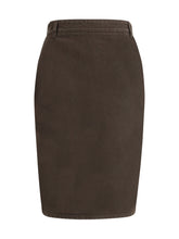 SAINT LAURENT 25 denim pencil skirt