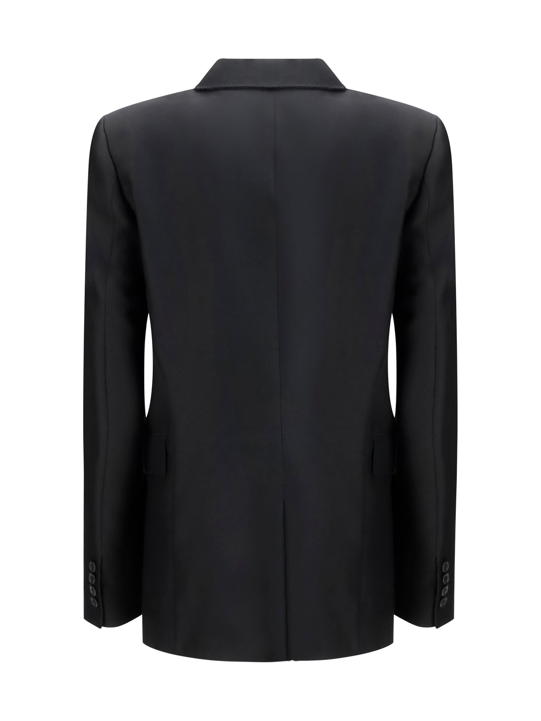 KHAITE 2 rolo double-breasted silk and wool blazer