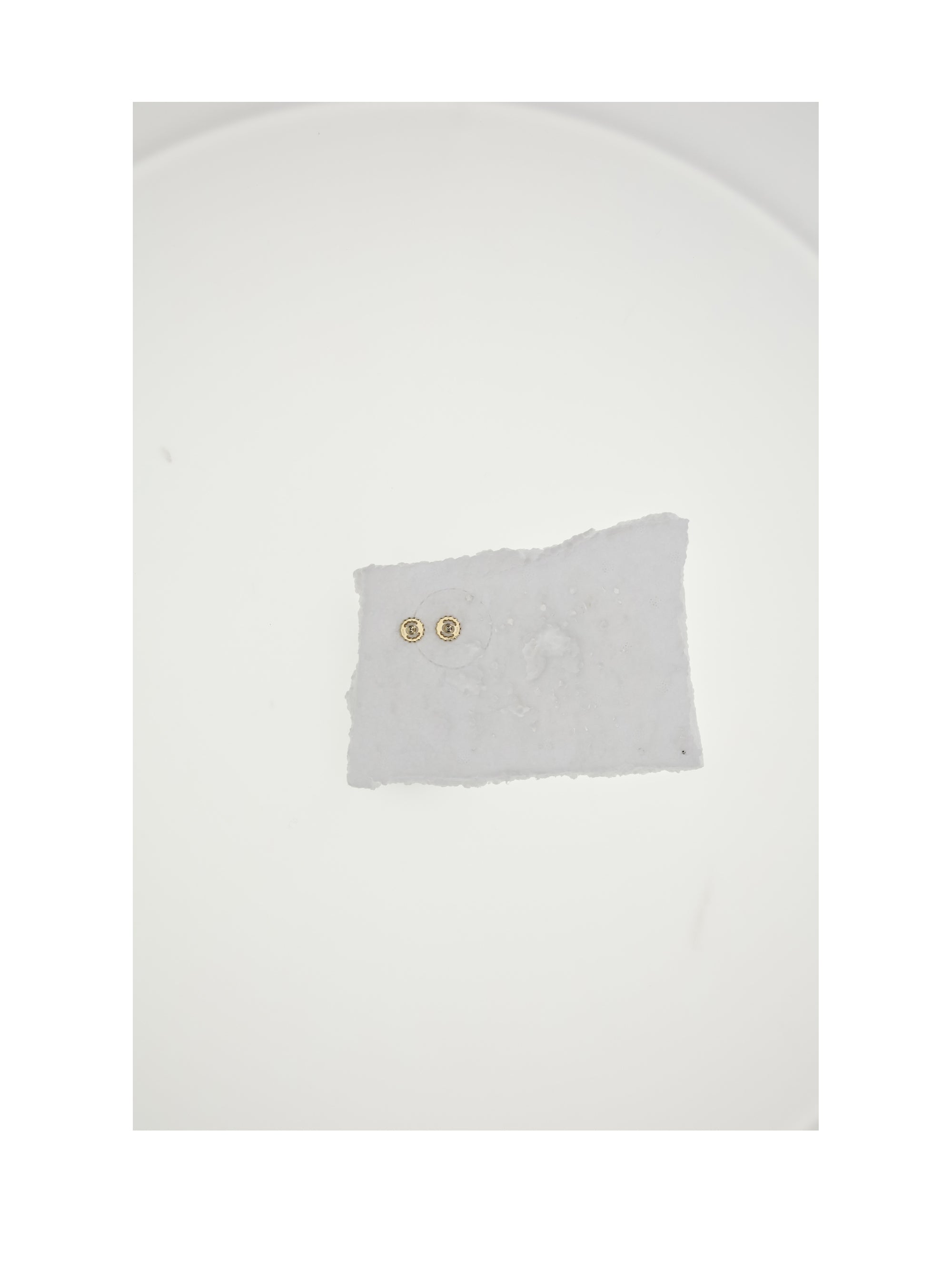 DIOR OS petit cd circle stud earrings