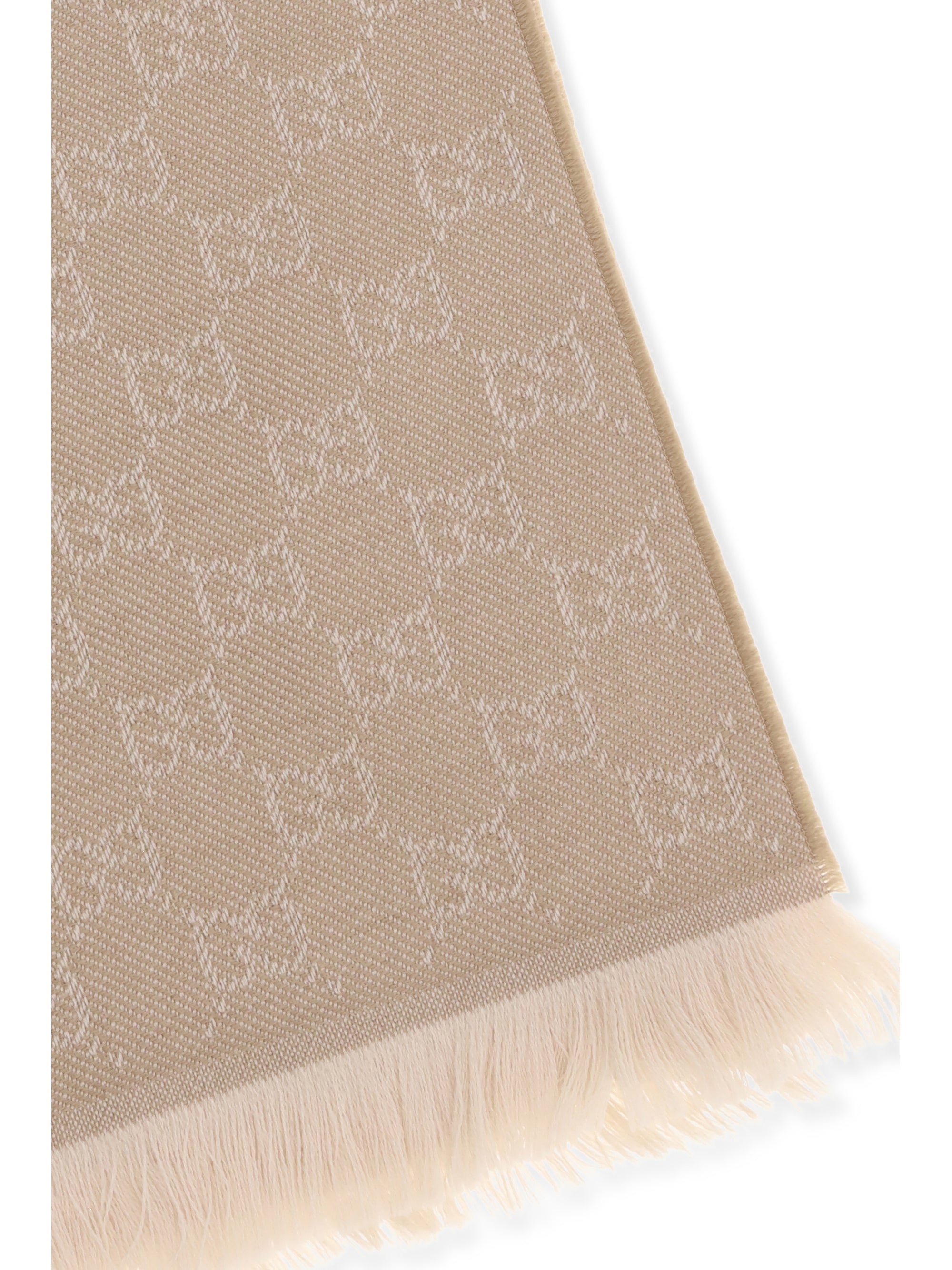 GUCCI OS gg supreme embroidered wool scarf 