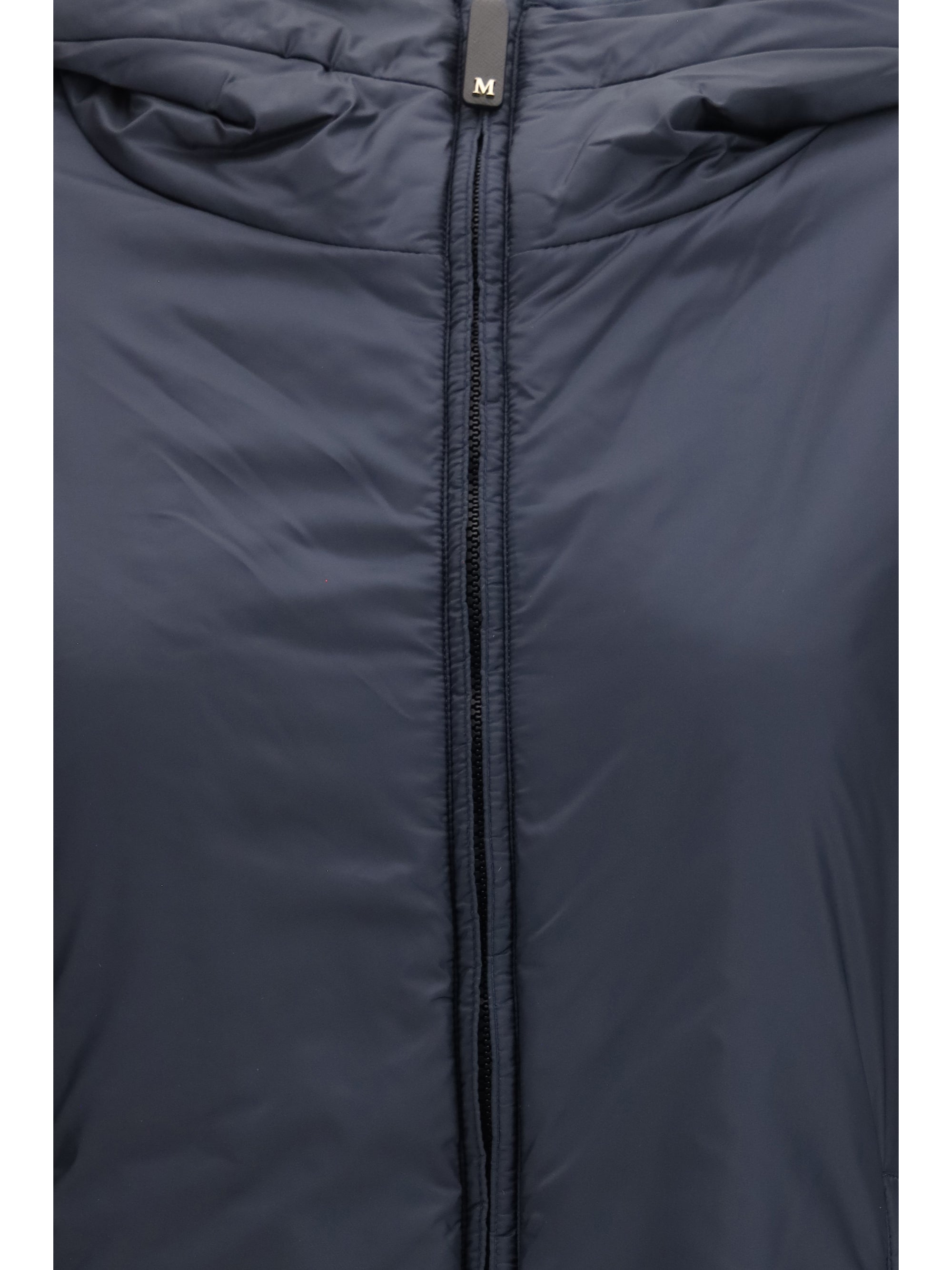 oversized padded jacket in water repellent canvas