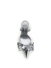 MACH & MACH 36 cadeau silver wrapped leather pumps