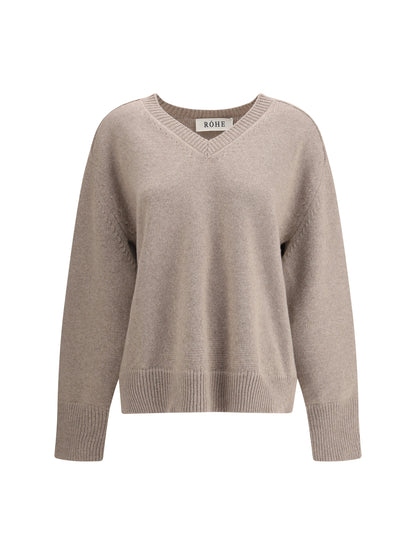 ROHE 36 v-neck wool jumper