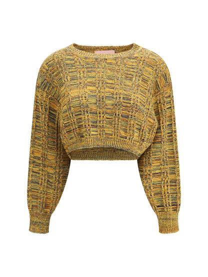 KRISTINA TI M groove crop sweater