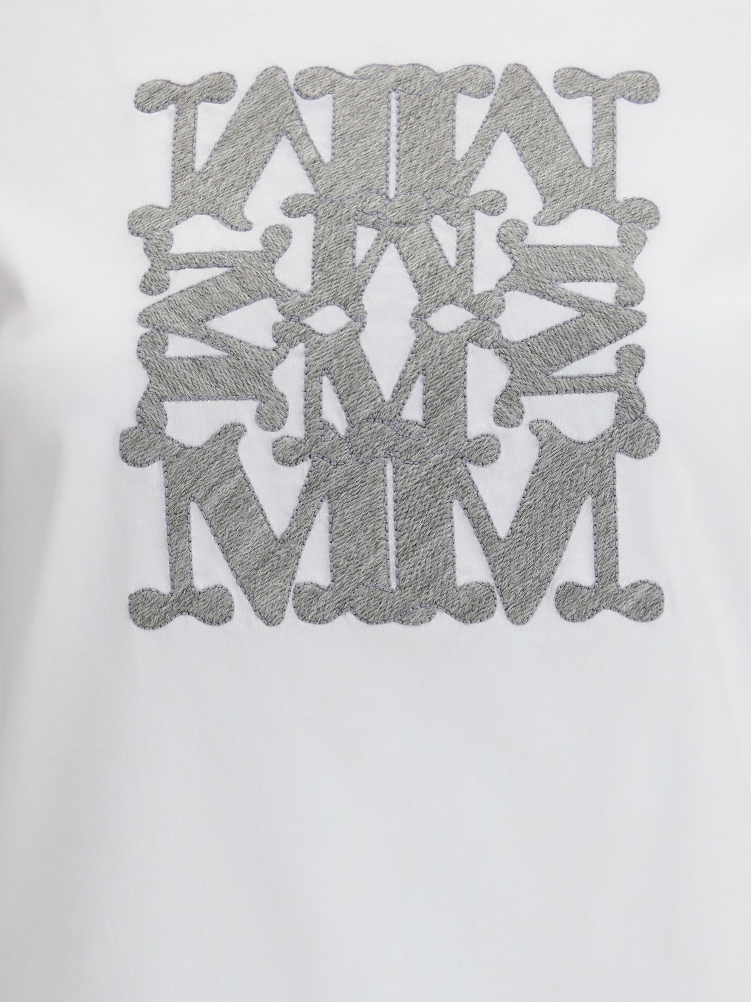 MAX MARA L embroidered monogram t-shirt