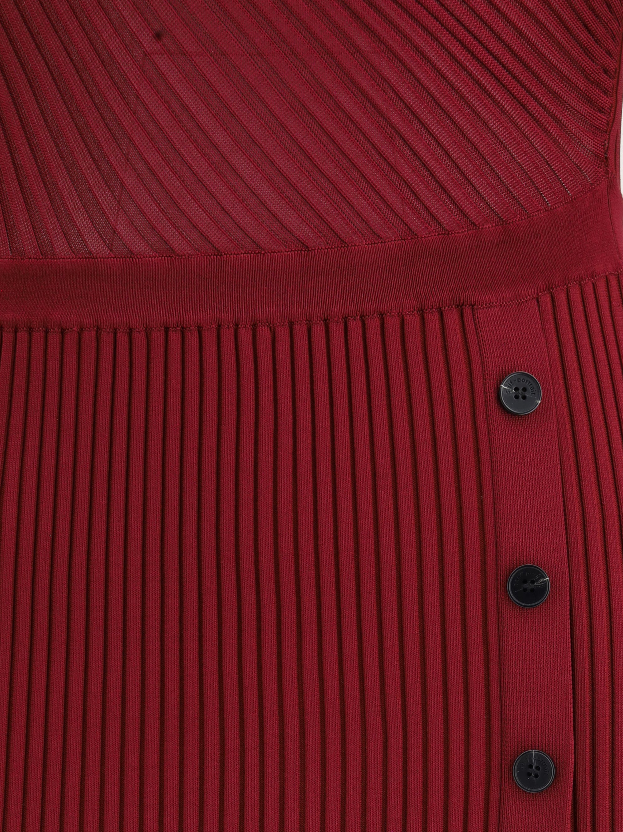 SELF-PORTRAIT M ribbed midi dress