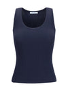 ribbed jersey tank top