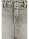straight-leg denim jeans