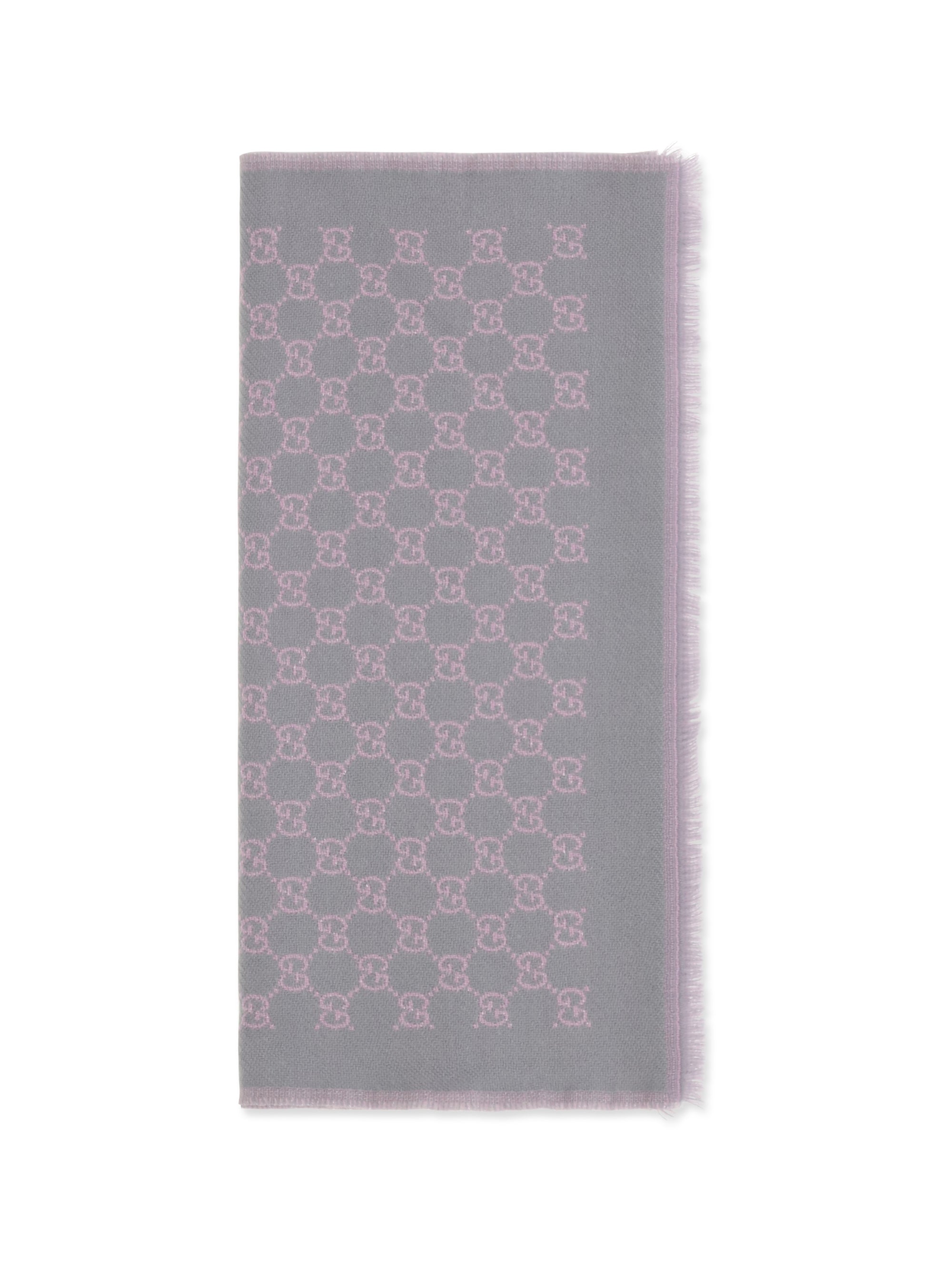 miss stenny gg monogram wool scarf