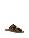 double-band satin sandals